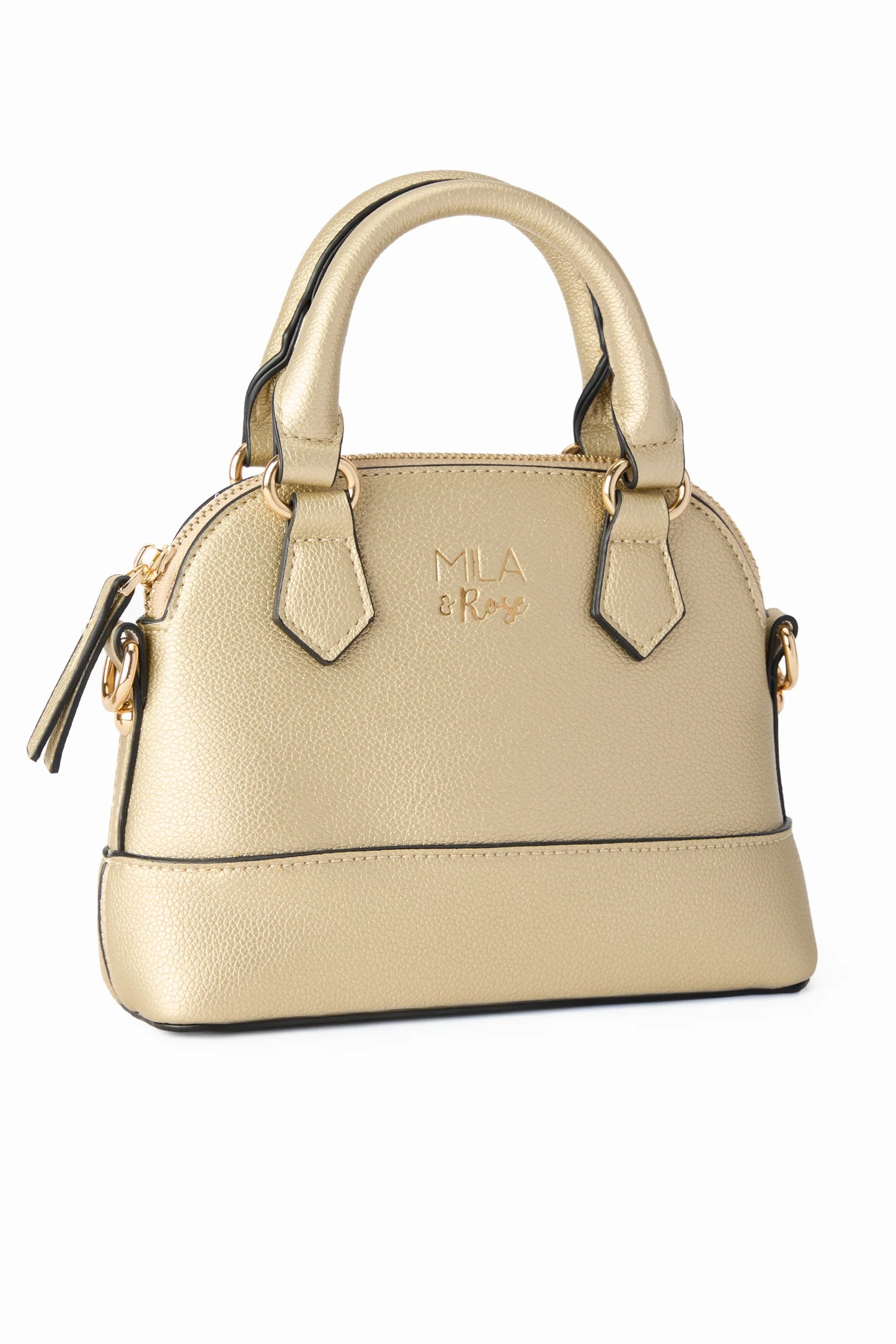GOLD METALLIC GIRL'S CROSSBODY PURSE