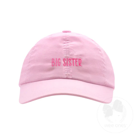GIRLS EMBROIDERED BIG SIS TWILL CHAMBRAY BALL CAP