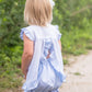 NATALIE BLOOMER SET - BLUE SWISS DOT