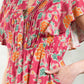 FLUTTER SLEEVE TIERED DRESS