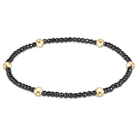 PRESENCE FACETED HEMATITE 2MM BRACELET