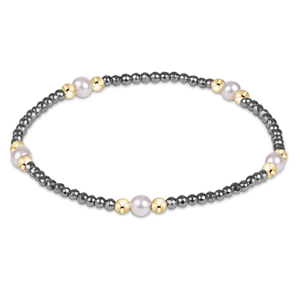 PURPOSE PEARL 4MM FACETED HERMATITE BRACELET