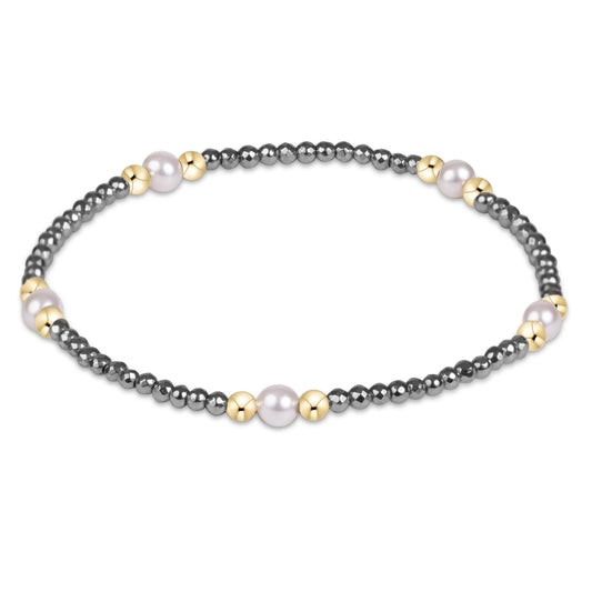 PURPOSE PEARL 4MM FACETED HERMATITE BRACELET