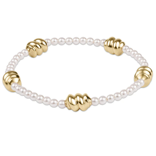 ADMIRE GOLD 3MM PEARL BRACELET