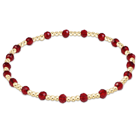 GAMEDAY FLIRTY SINCERITY BRACELET - MAROON