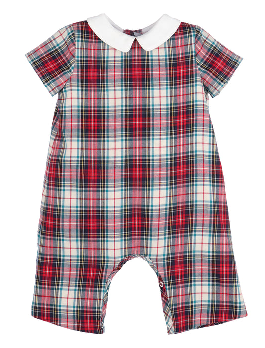 GINGERBREAD PLAID BOY LONGALL - RED
