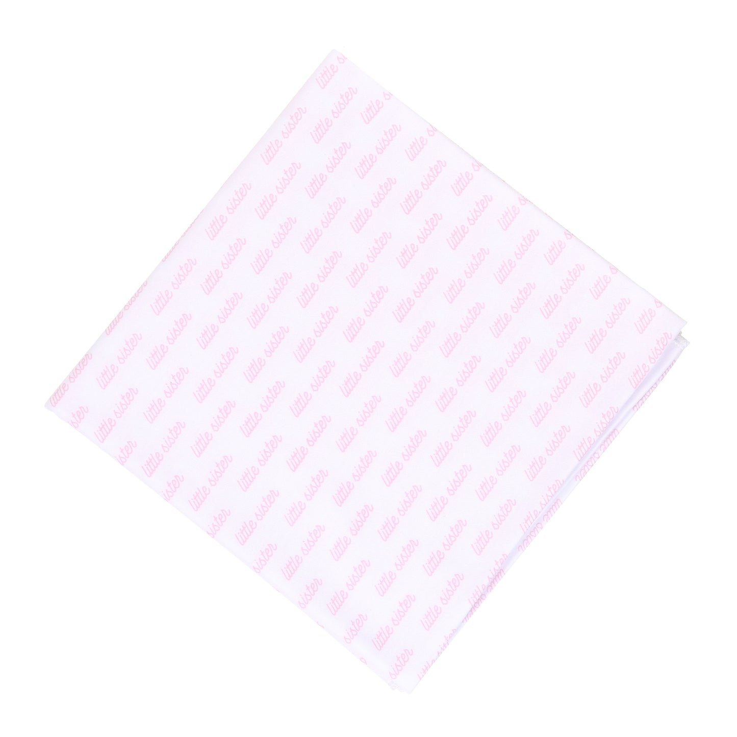 LITTLE SISTER PRINTED SWADDLE BLANKET