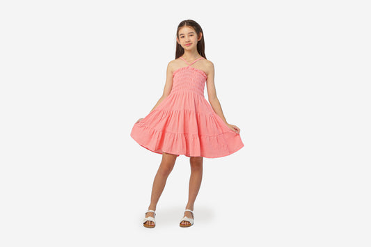 JANE DRESS - CORAL