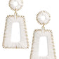 JORDAN - RAFFIA - STRAW EARRINGS