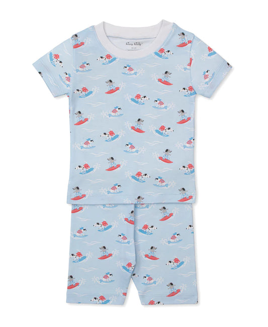 BEACH PUPS SHORT PAJAMA SET