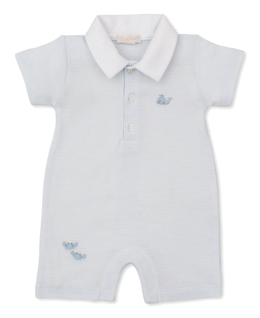 SHORT PLAYSUIT - CRABS & WHALES