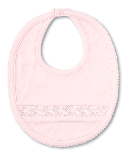 CHARMED HAND SMOCKED PINK BIB