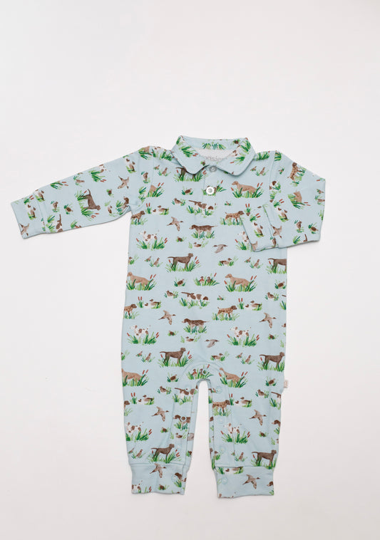 SWEATSHIRT POLO ROMPER - DELTA DOGS