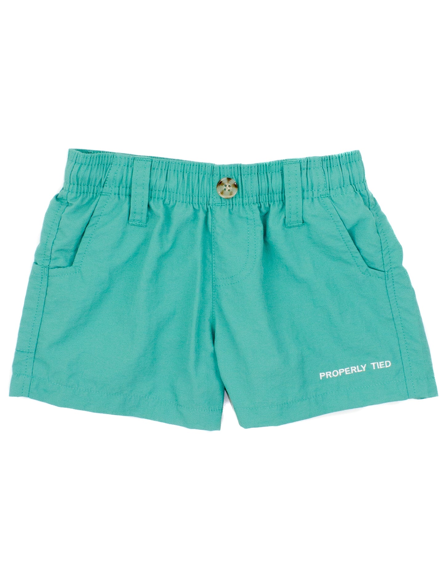 BOYS MALLARD SHORTS - SOFT GREEN
