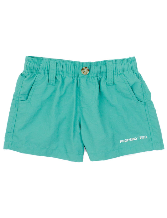 BOYS MALLARD SHORTS - SOFT GREEN