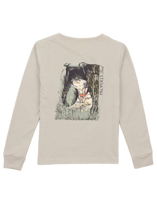 BOYS MOSSY OAK LAB LS - LINEN