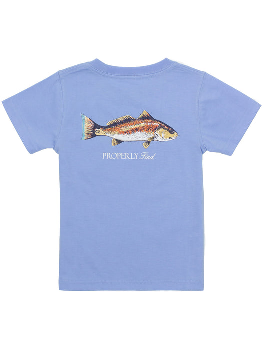 LD BOYS REDFISH SS - LIGHT BLUE