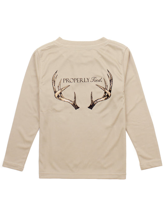 BOYS PERFORMANCE VINTAGE ANTLER - SAND