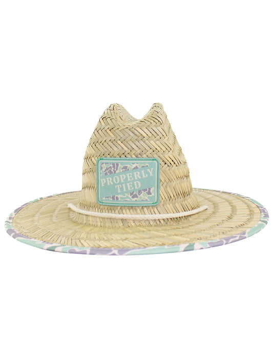 BOYS STRAW HAT - SAGE CAMO