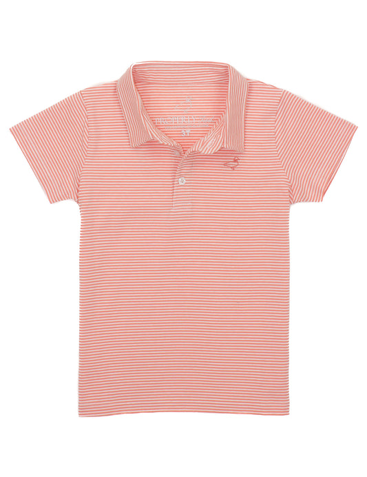 LD BOYS JACKSON POLO - CORAL STRIPE