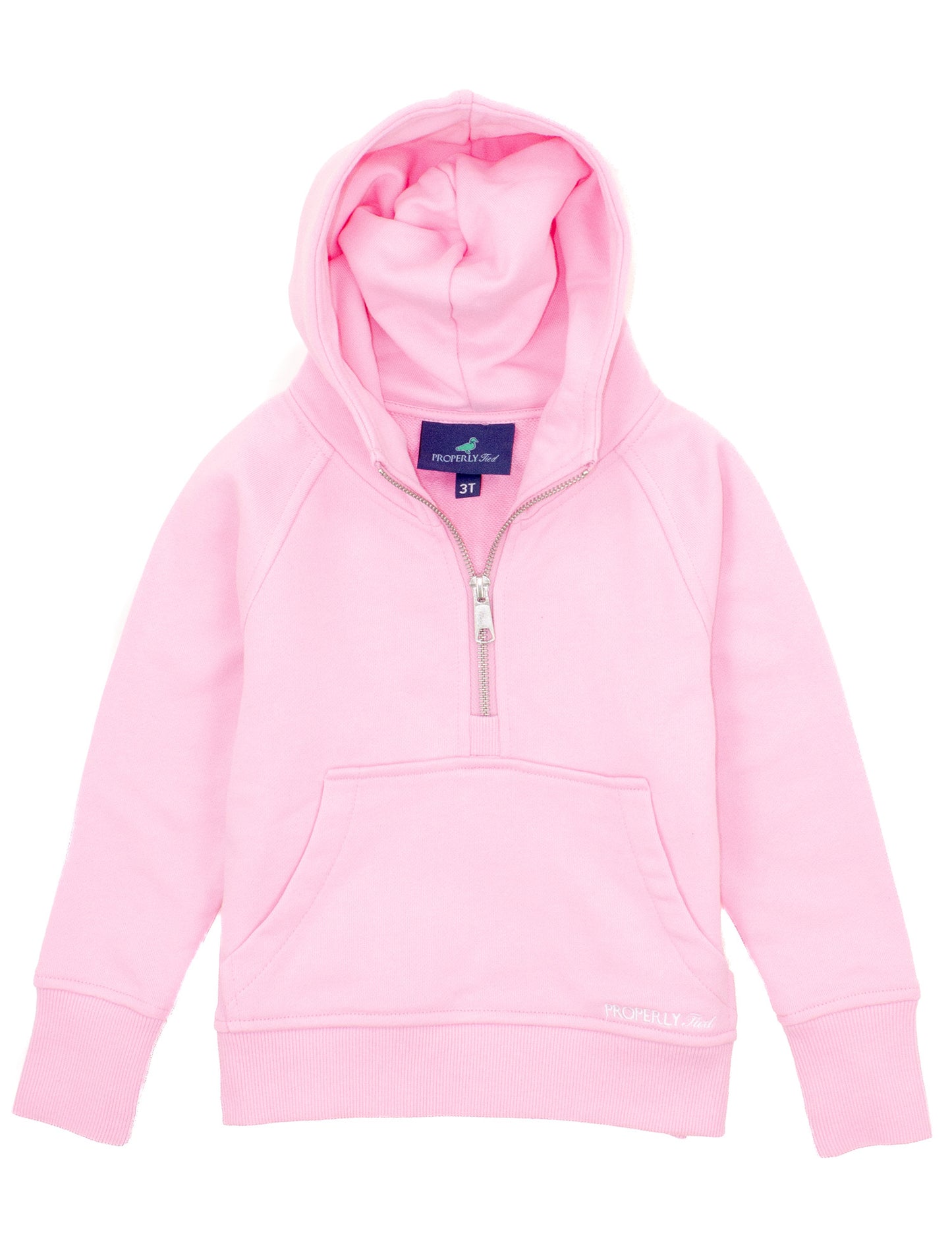GIRLS APRES SKI CROP HOODIE -  BUBBLEGUM