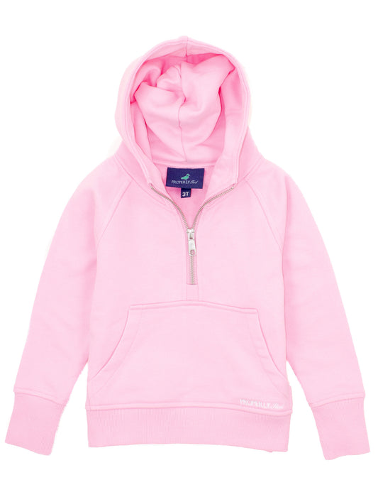 GIRLS APRES SKI CROP HOODIE -  BUBBLEGUM