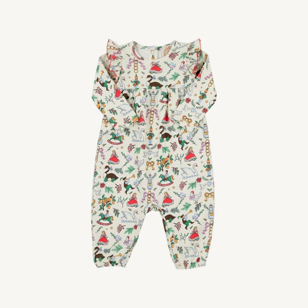LEIGH ANN ANGEL SLEEVE ROMPER - 12 DAYS OF CHRISTMAS