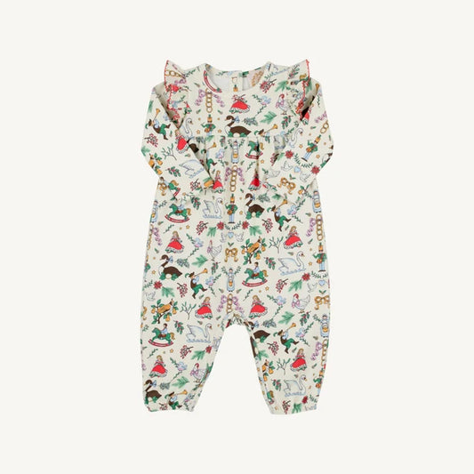 LEIGH ANN ANGEL SLEEVE ROMPER - 12 DAYS OF CHRISTMAS