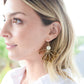 VINTAGE FLOWER GOLD DANGLES