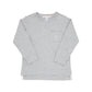 LS CARTER CREWNECK POCKET - GRATZ PARK GRAY