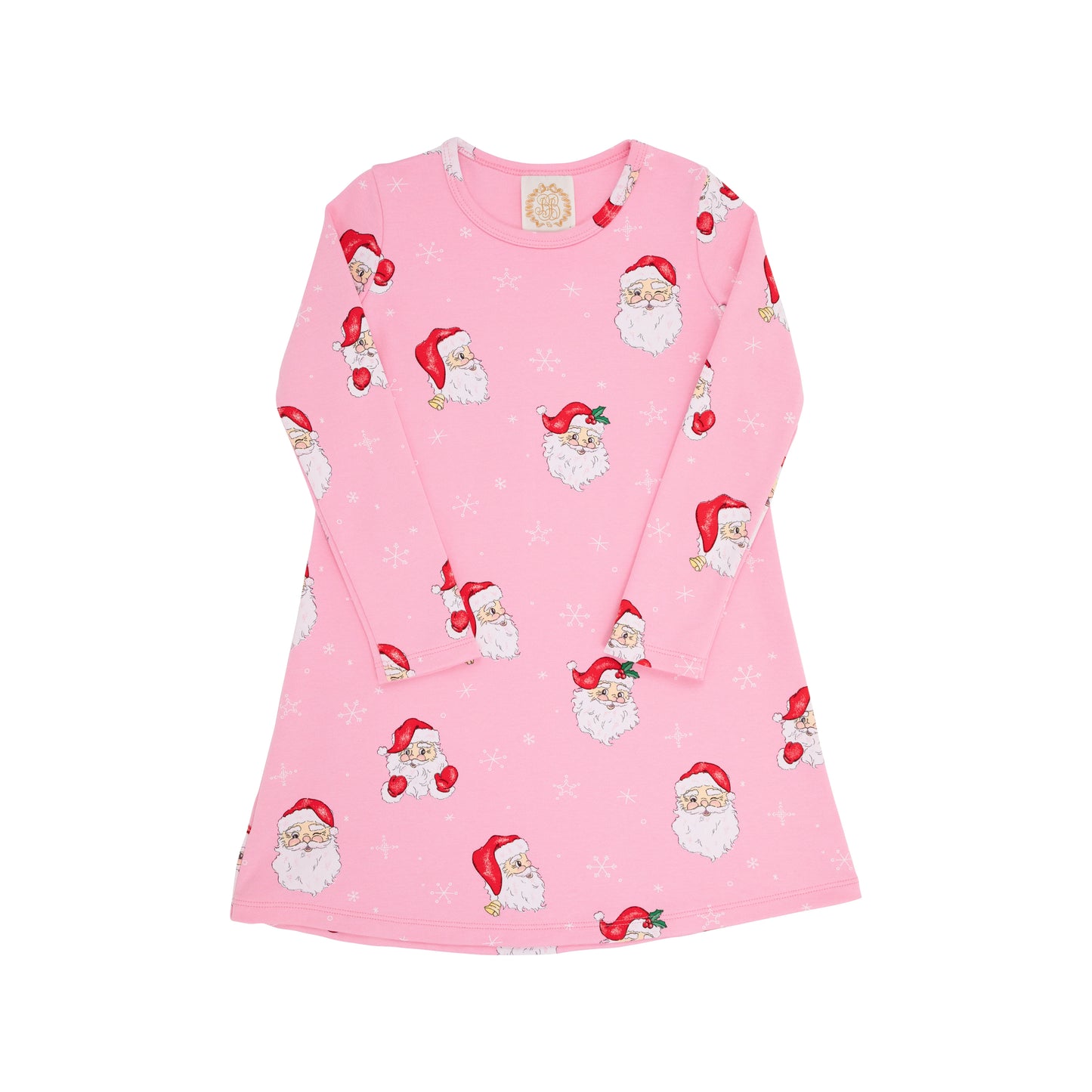 LS POLLY PLAY DRESS - DEAR SANTA HAMPTONS HOT PINK
