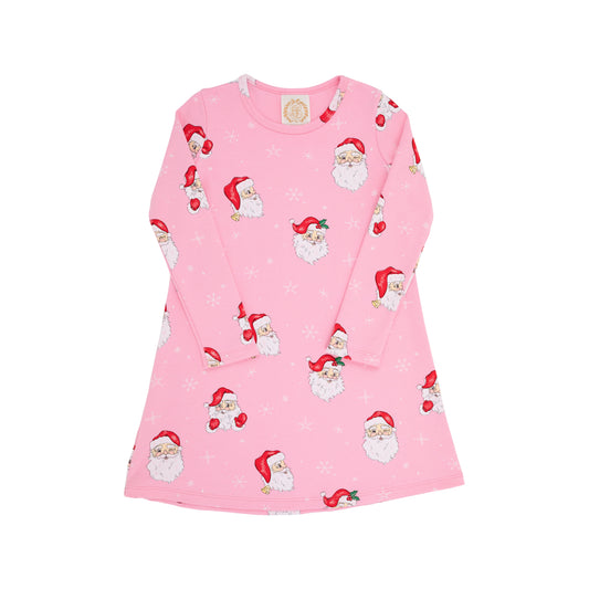 LS POLLY PLAY DRESS - DEAR SANTA HAMPTONS HOT PINK