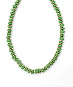 HEISHI BEAD NECKLACE - GREEN