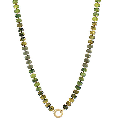 MARBLE BEAD & RING CLASP NECKLACE - ASSORTED