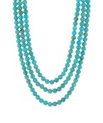 BEADED LAYERED NECKLACE - TURQUOISE