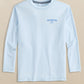 LS BLUE SAILS PERFORMANCE TEE - DEWDROP BLUE