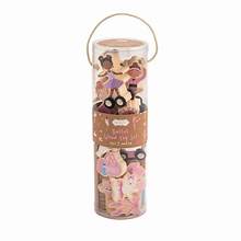 WOODEN TOY TUBE SET - ASSORTED