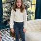 GIRLS COZY SWEATSHIRT - WHITE