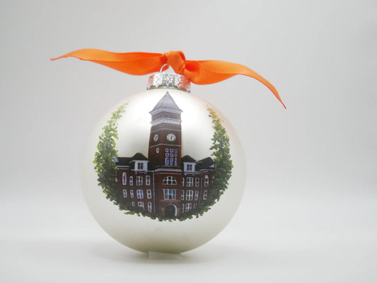 CLEMSOM LANDMARK GLASS ORNAMENT