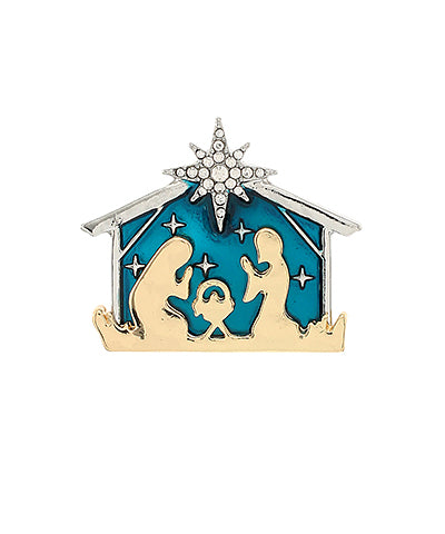 NATIVITY BROOCH