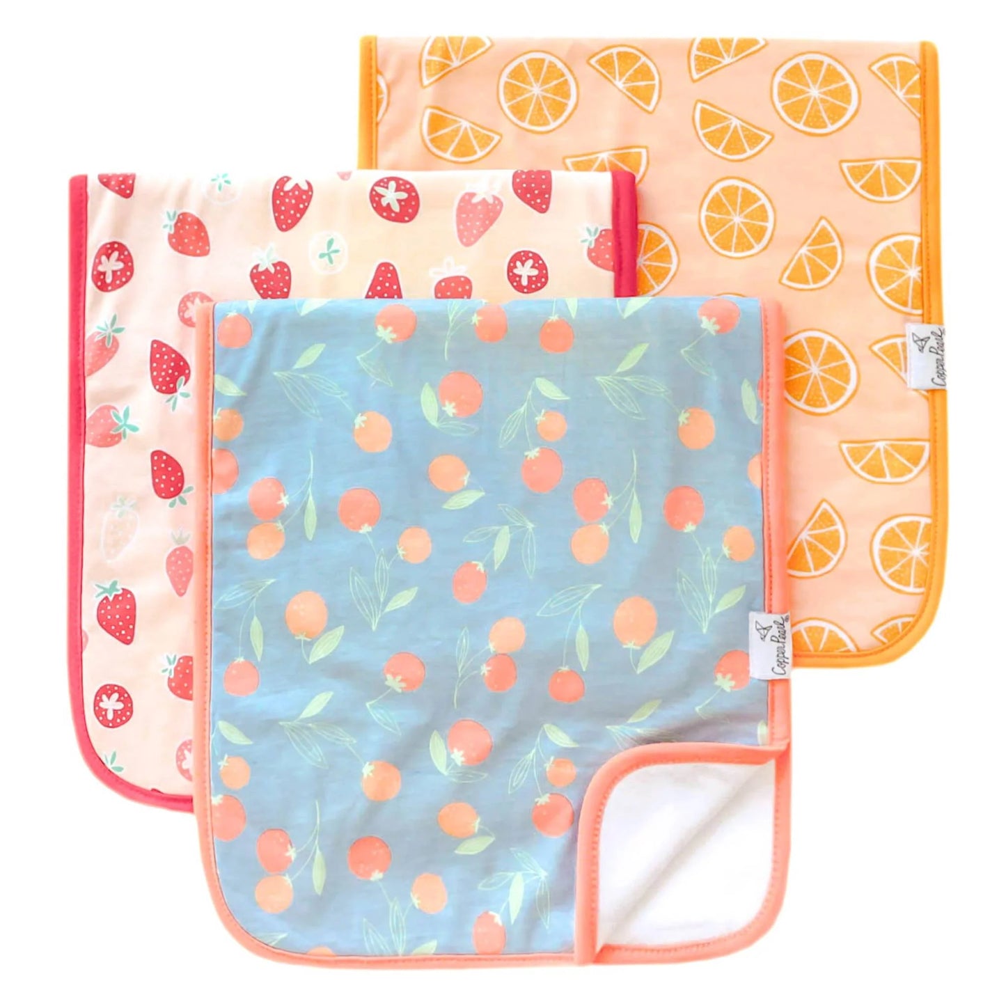 BURP CLOTH SET - 3PK MORE OPTIONS AVAIL.