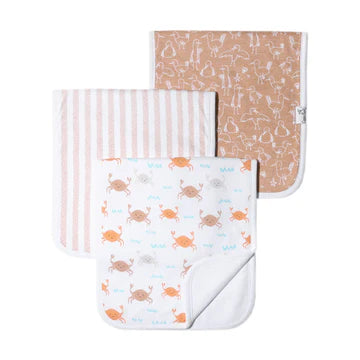 BURP CLOTH SET - 3PK MORE OPTIONS AVAIL.
