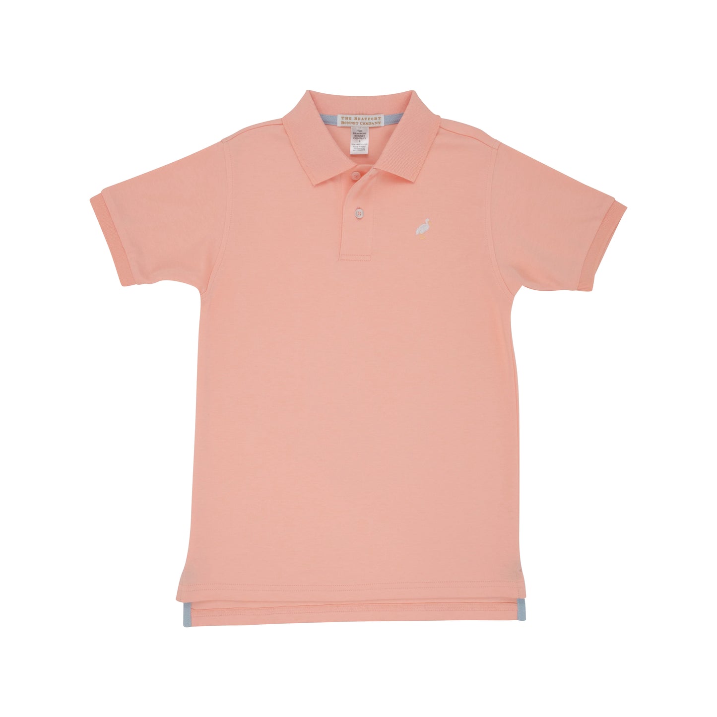 PRIM & PROPER POLO - POMPANO PEACH/MULTICOLOR STORK