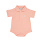 PRIM & PROPER POLO - POMPANO PEACH/MULTICOLOR STORK