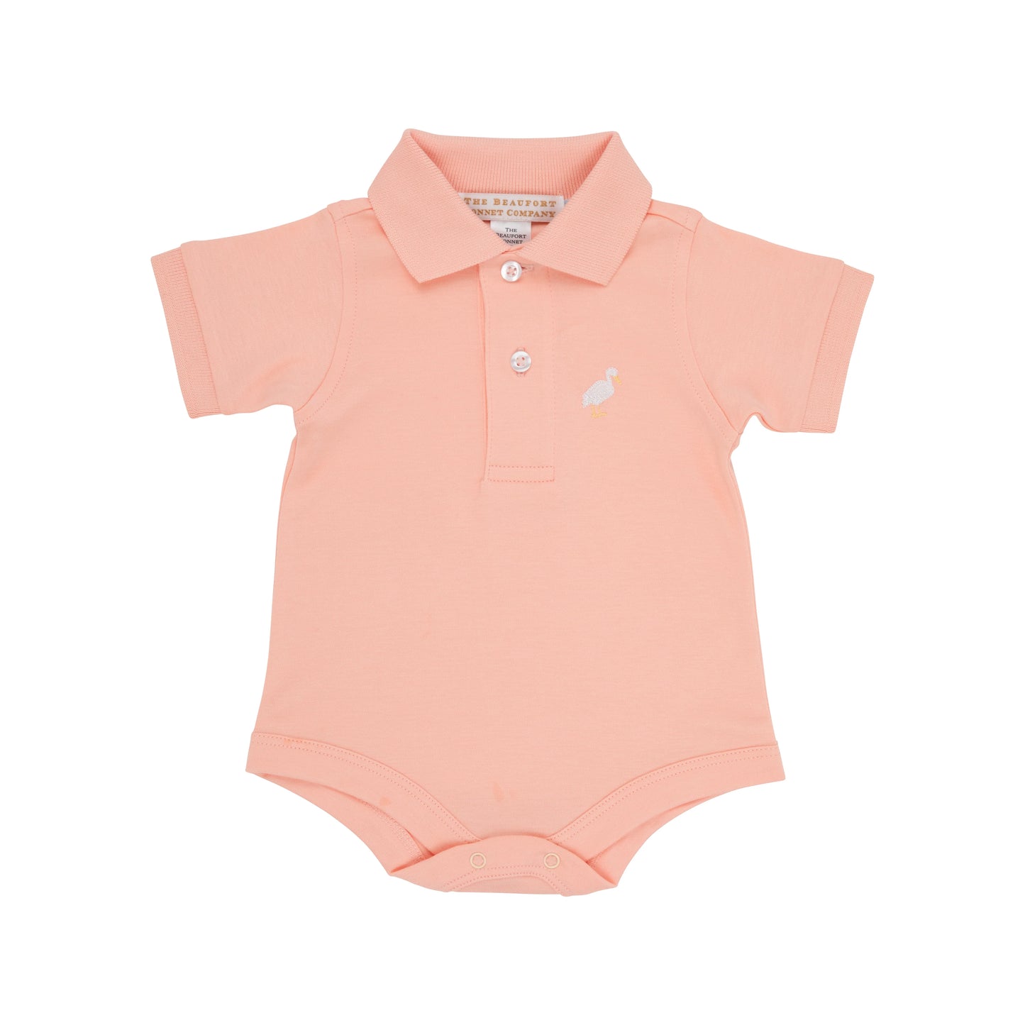 PRIM & PROPER POLO - POMPANO PEACH/MULTICOLOR STORK