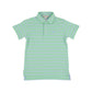 PRIM & PROPER POLO - GRACE BAY GREEN/BEALE ST BLUE STRIPE