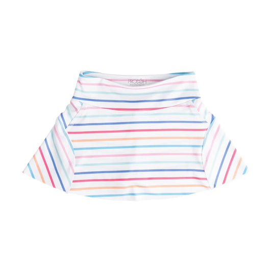 GIRLS TENNIS TWIRL SKORT - SUN-KISSED STRIPE