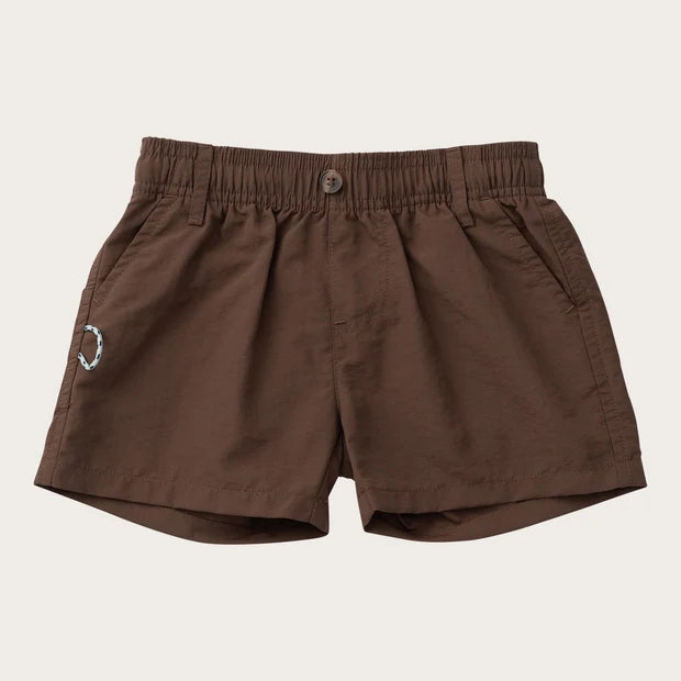 BOYS OUTRIGGER PERFORMANCE SHORT - COFFEE QUARTZ BROWN