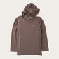 BOYS PROFORMANCE HOODIE TEE WITH CAMO LOGO  - COFFEE QUARTZ