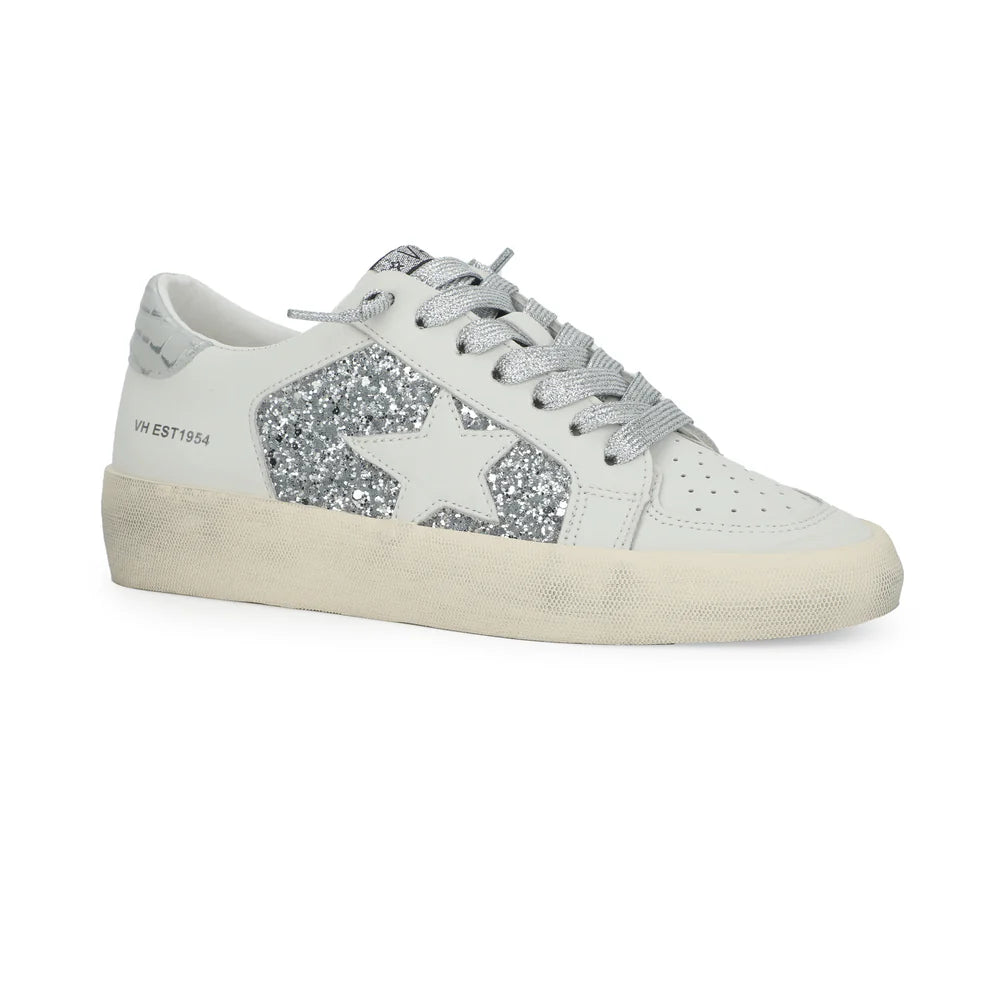 REFLEX 20 - WHITE GLITTER/SILVER CROC